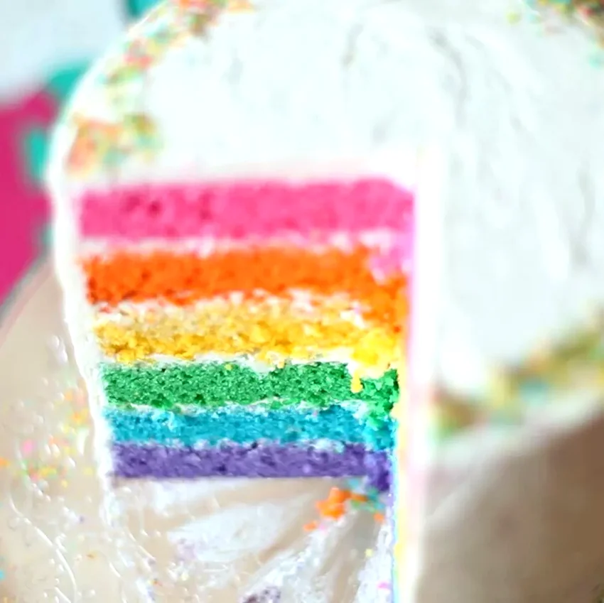 31 Elegant Cake Recipes That Will Wow Your Guests Easy Six-Layer Rainbow Cake