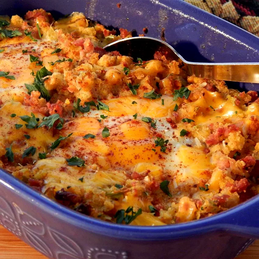 15 Amazing Egg Casseroles to Brighten Your Mornings Egg and Cornbread Bake