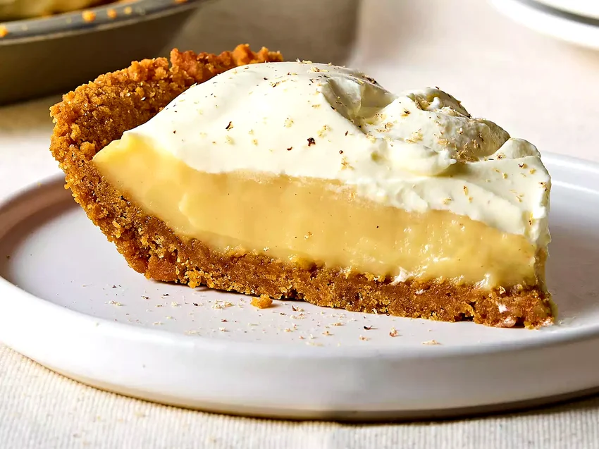 20 Holiday Treats Perfect for Eggnog Enthusiasts Eggnog Cream Pie with Gingersnap Crust