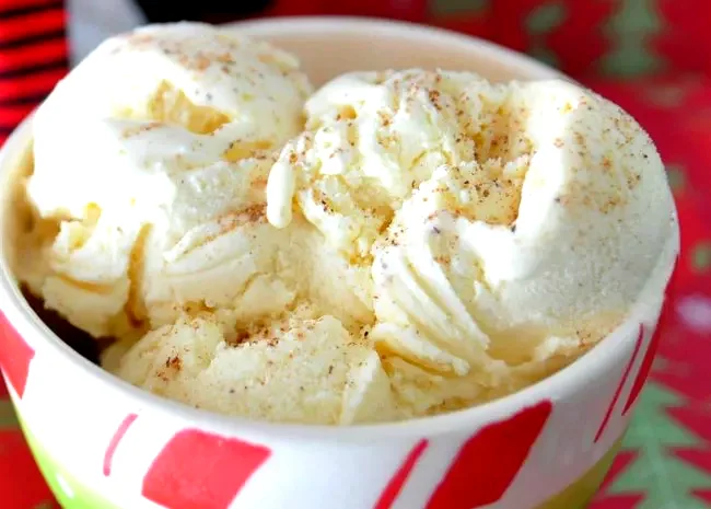 14 Easy No-Bake Holiday Treats for Baking-Free Christmas Eggnog Ice Cream