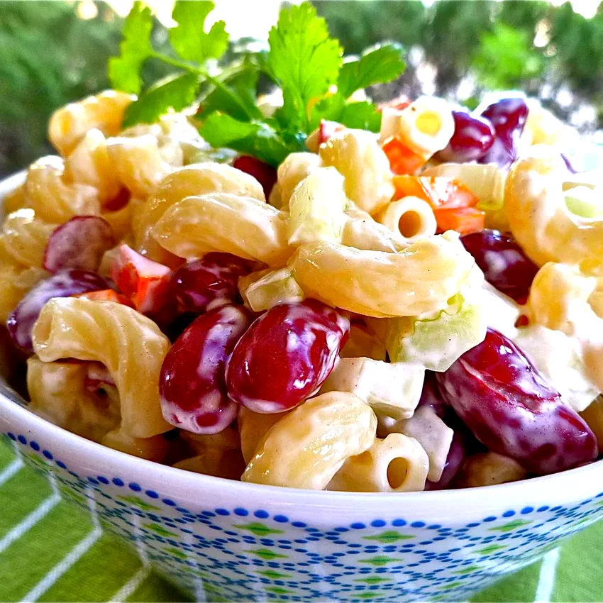 Elbow Macaroni and Kidney Bean Salad