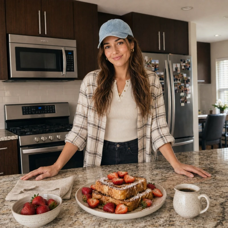 About Eliana Carter, founder of My Kitchen Mates, in her kitchen