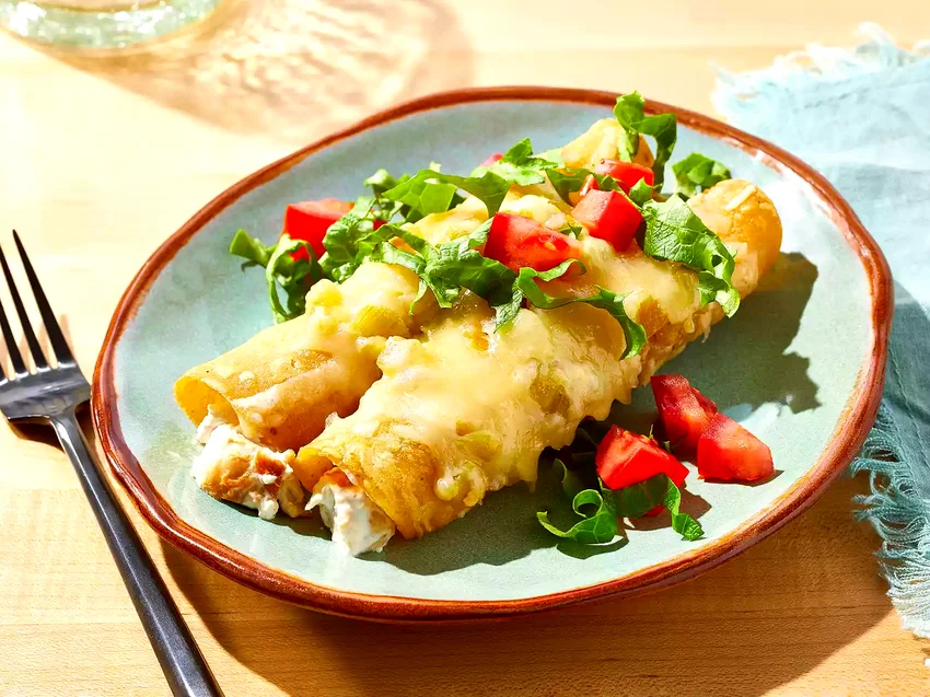 25 Easy Rotisserie Chicken Casserole Recipes for Busy Nights Enchanted Sour Cream Chicken Enchiladas