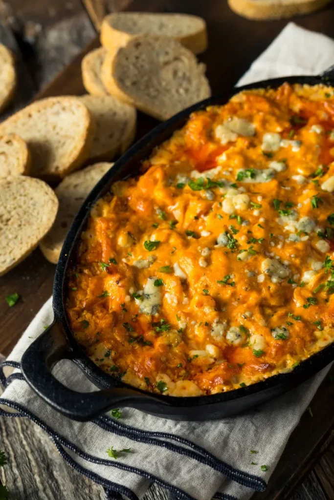 Extra Cheesy Buffalo Chicken Dip