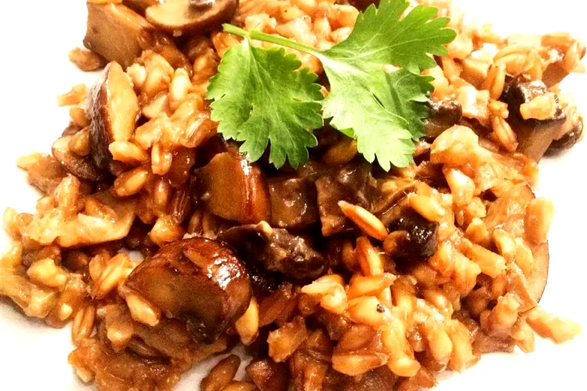Farro with Wild Mushrooms
