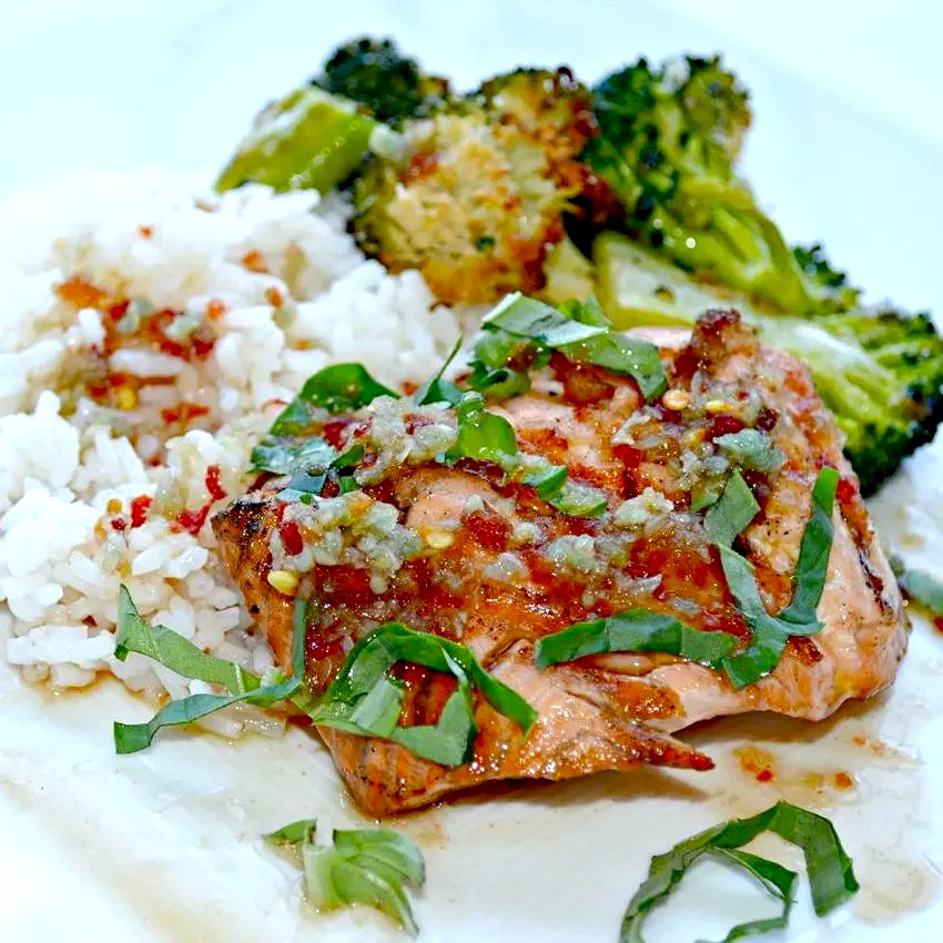 Fast Salmon with a Ginger Glaze