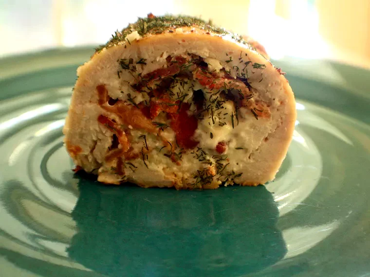 17 Elegant Chicken Dishes With Five-Star Reviews Feta and Bacon Stuffed Chicken With Onion Mashed Potatoes