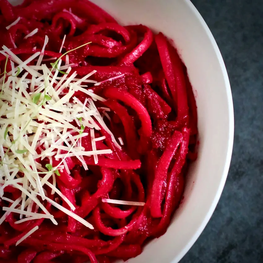 30 Top Plant-Based Pasta Dishes for Healthy Eating Fettuccine with Creamy Roasted Beet Sauce