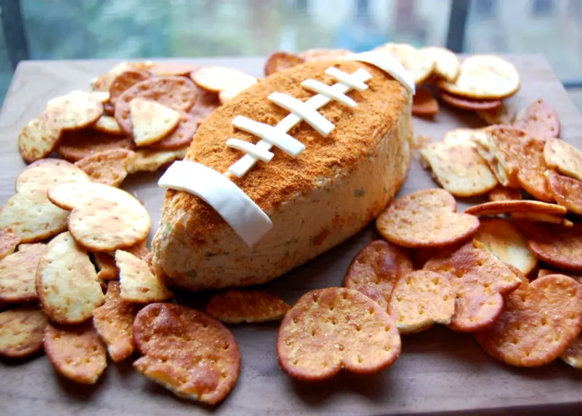 15 Game Day Food Ideas for Your Super Bowl Celebration Football Cheese Ball