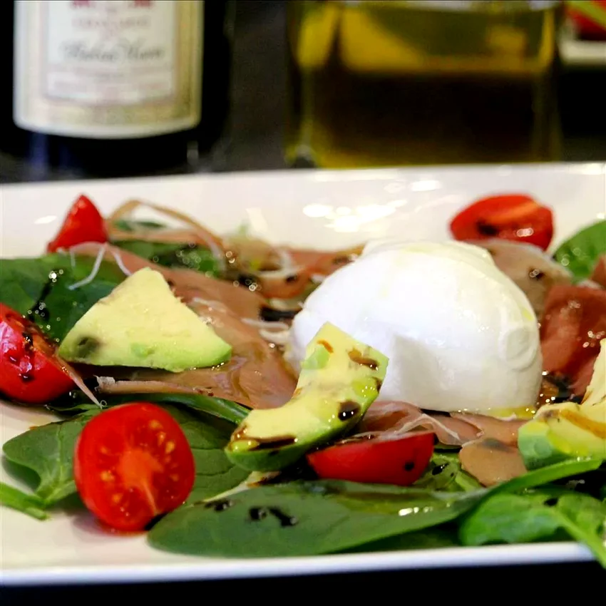 Fresh Avocado Burrata Salad