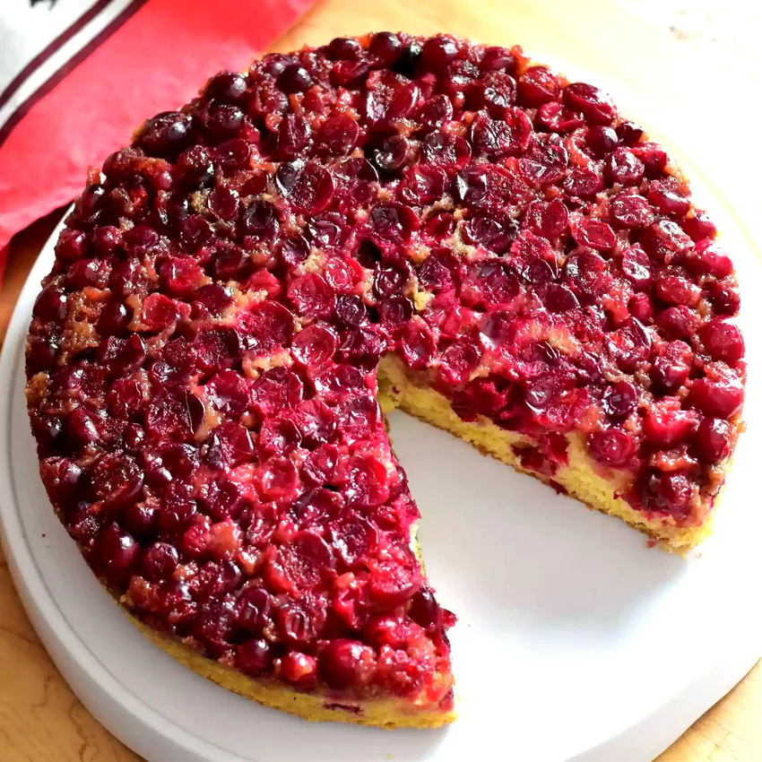 15 Festive Cranberry Cakes Perfect for Holiday Baking Fresh Cranberry Upside-Down Cake