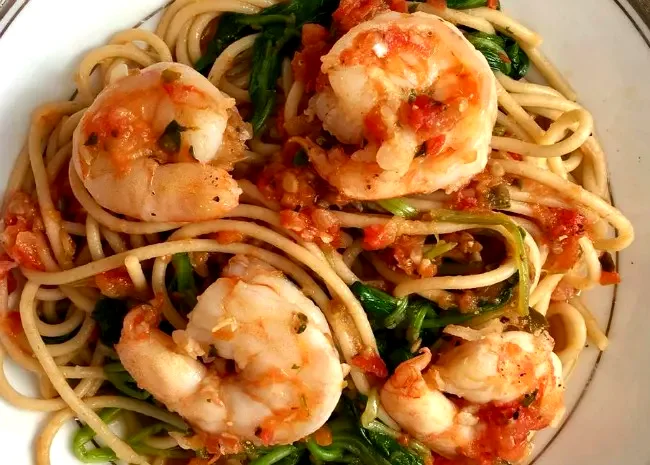 Fresh Tomato Shrimp Pasta