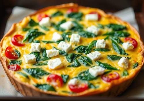 Frittata with Spinach and Feta