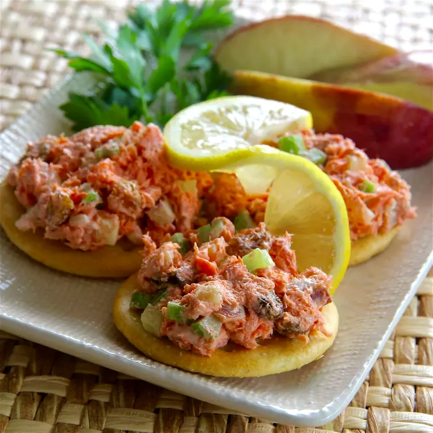 25 Hearty Main Course Recipes Featuring Sweet Apples Fruity Red Salmon Salad