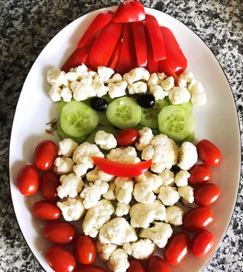 26 Top Holiday Appetizers: Complete Party Recipe Guide Fun Santa Vegetable Tray