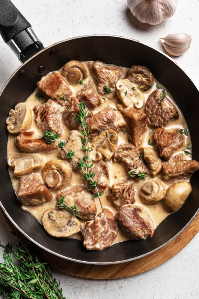Garlic Butter Beef Stroganoff