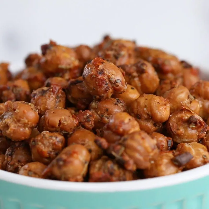 25 Awesome Chickpea Snacks That'll Rock Your Taste Buds! Garlic Parmesan Chickpeas