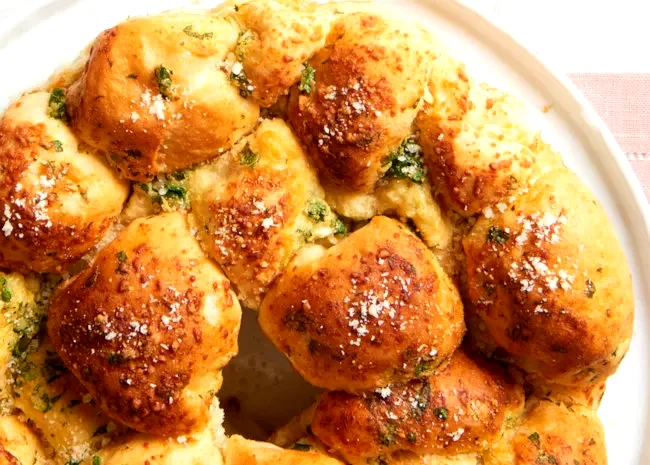10 Quick Recipes Using Store-Bought Frozen Bread Dough Garlic Parmesan Monkey Bread