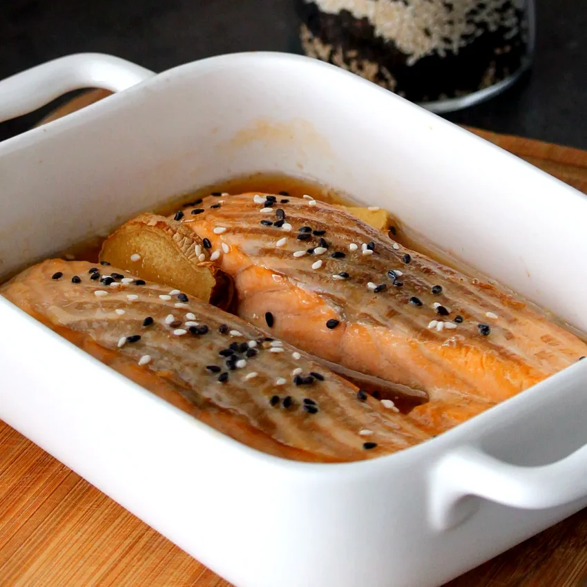 Ginger Soy Baked Salmon
