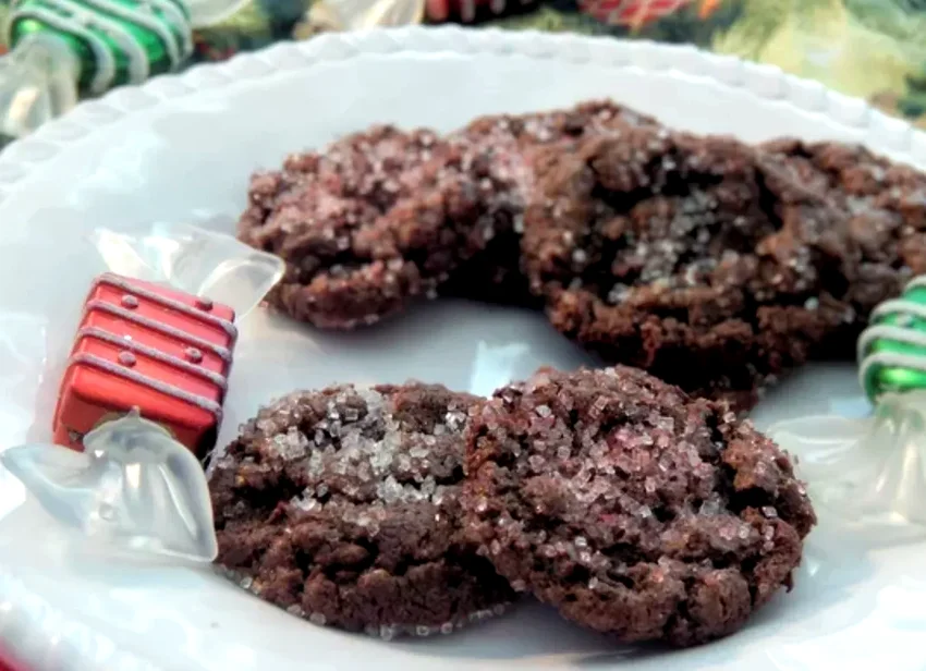 Gluten-Free Double Chocolate Peppermint Cookies
