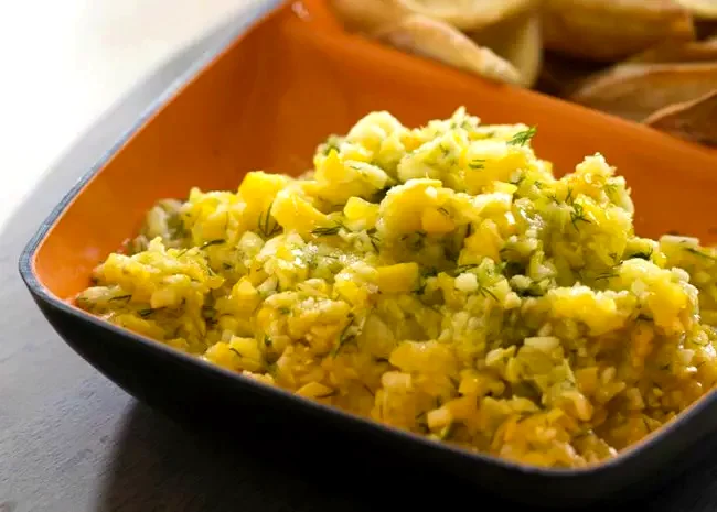 Golden Gazpacho Dip