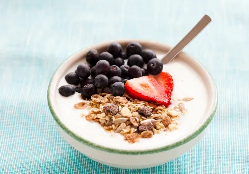 Greek Yogurt Bowl with Fruits and Nuts