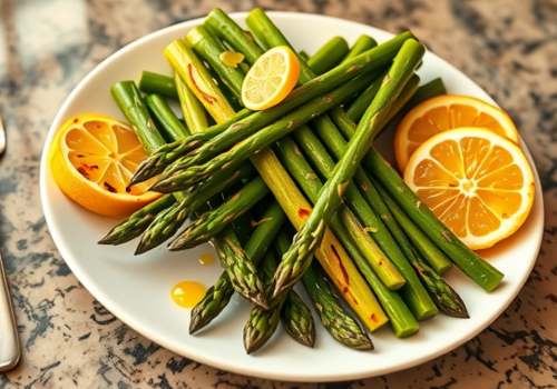 Green Asparagus and Lemon