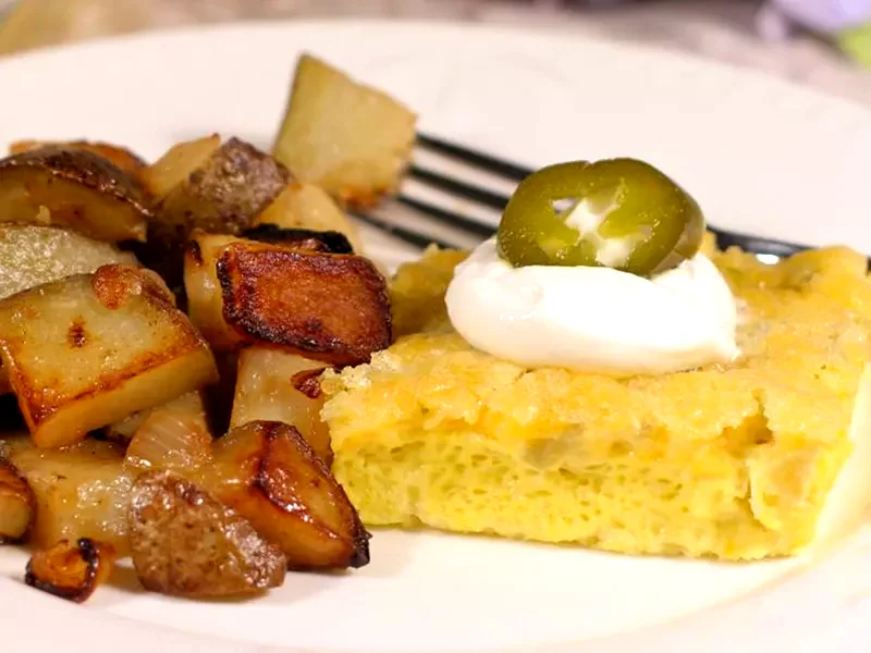 15 Morning Cottage Cheese Recipes to Power Your Day Green Chile Frittata