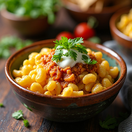 Green Chile and Pepper Jack Mac Fiesta