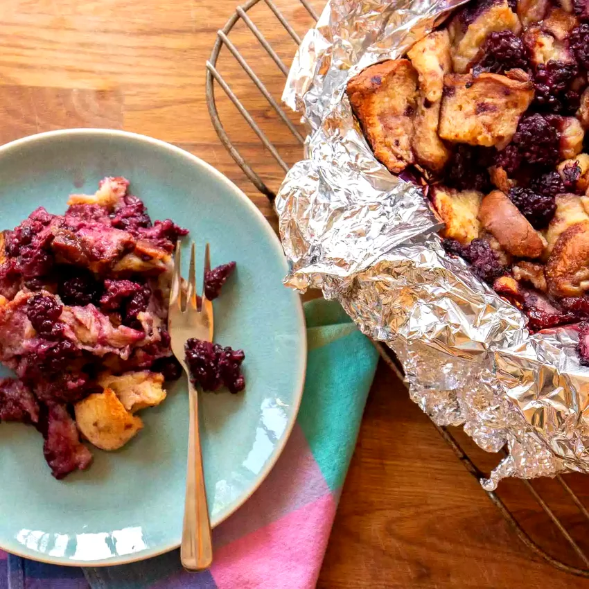 Top 20 Bread Pudding Recipes for Classic Home-Style Comfort Grilled Blackberry Brioche Bread Pudding