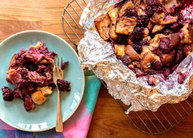 50 Elegant Desserts You Can Create in Your Own Kitchen Grilled Blackberry Brioche Bread Pudding