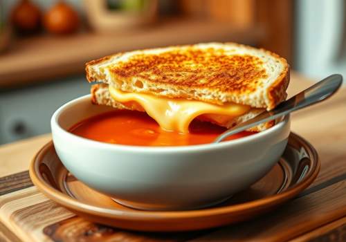 Grilled Cheese with Tomato Soup