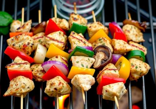 Grilled Chicken Kabobs