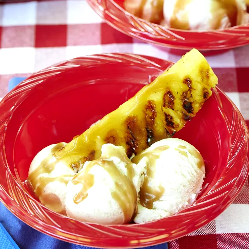 16 Fire-Grilled Pineapple Recipes That Bring Summer Magic Grilled Pineapple Butterscotch Sundaes
