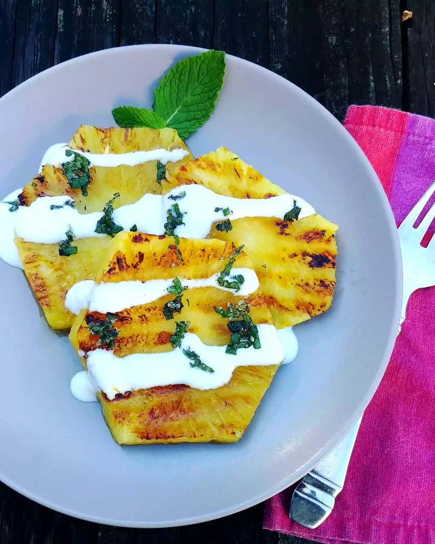 16 Fire-Grilled Pineapple Recipes That Bring Summer Magic Grilled Pineapple Dessert with Greek Yogurt