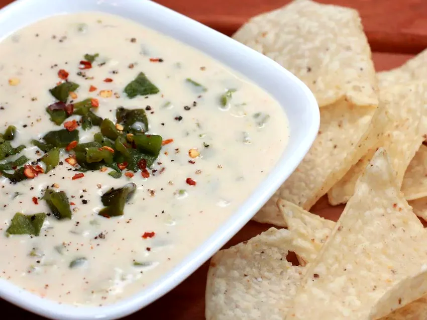 Grilled Poblano Queso Dip