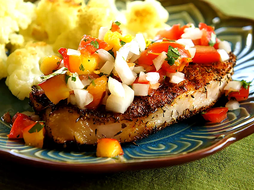 Grilled Pork Chops with Fresh Nectarine Salsa