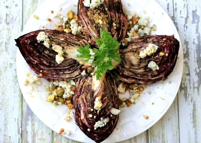 Grilled Radicchio with Blue Cheese