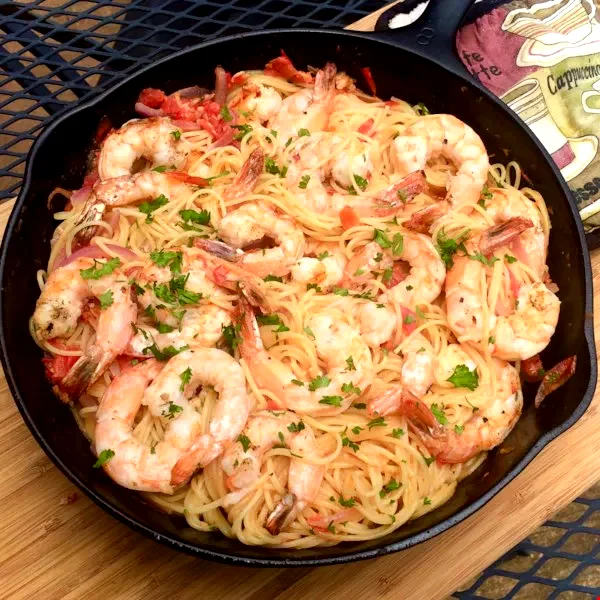 15 Fast Shrimp Pasta Dishes Ready in 30 Minutes Grilled Shrimp with Fresh Tomato Sauce and Angel Hair Pasta