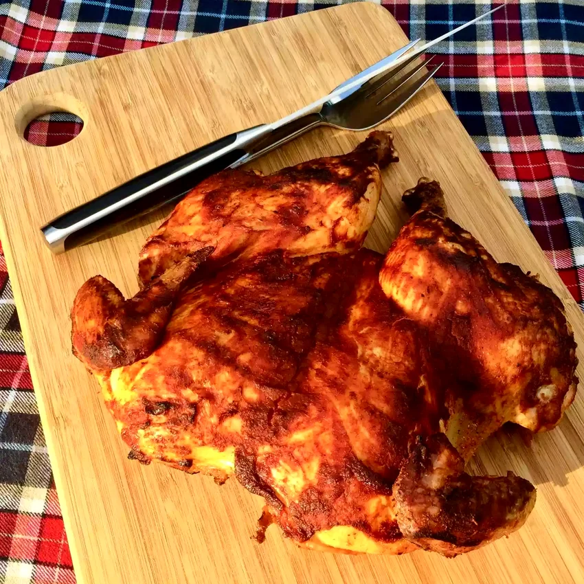 Grilled Spatchcocked Chicken