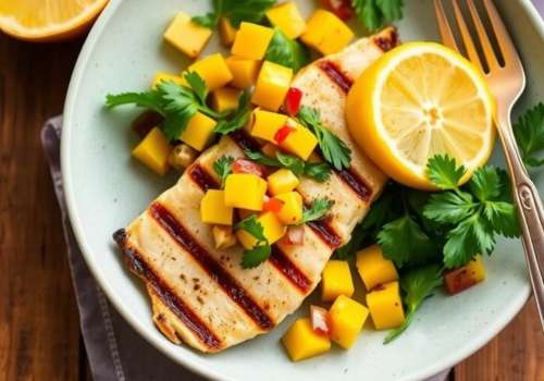 Grilled Tilapia with Mango Salsa