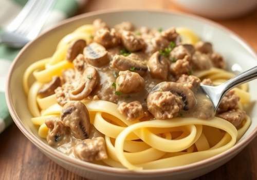 Ground Beef Stroganoff