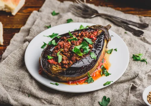 Ground Beef Stuffed Tomatoes