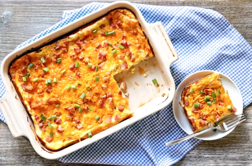 21 Holiday Morning Breakfast Bakes You Can Prep Ahead Ham and Cheese Overnight Breakfast Casserole