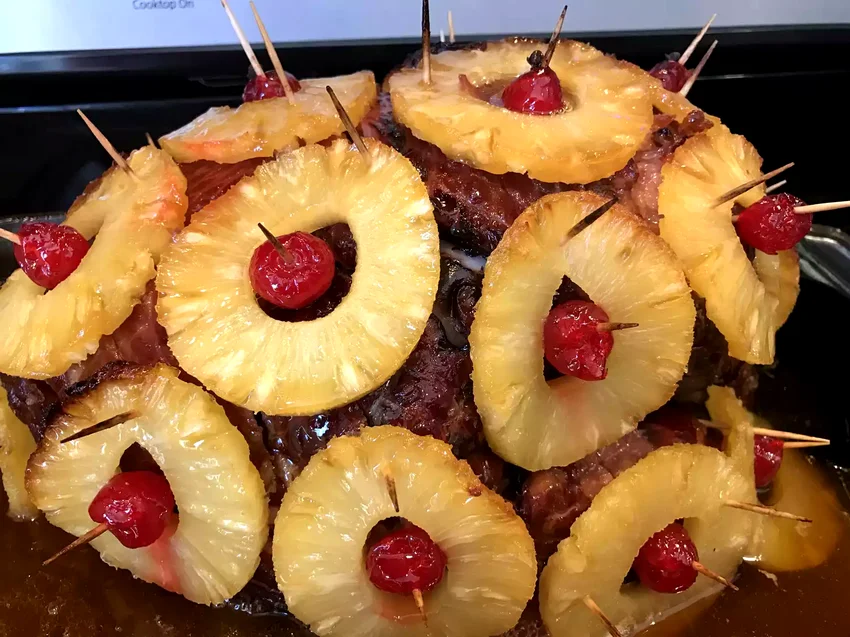 15 Creative Maraschino Cherry Recipe Ideas Ham with Pineapple