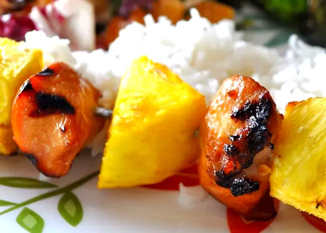 Hawaiian Chicken Kabobs