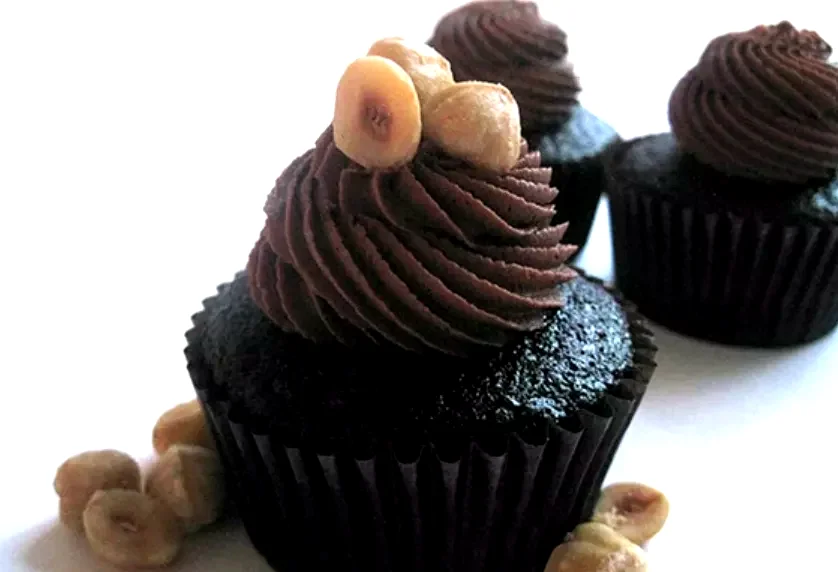 Hazelnut Truffle Cupcakes