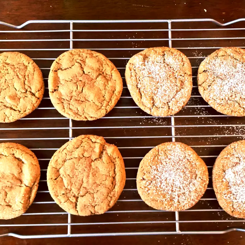 Healthier Big Soft Ginger Cookies
