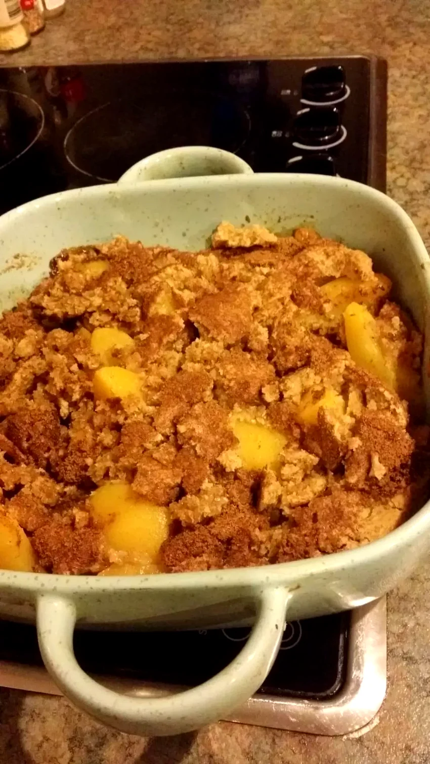 Healthier Southern Peach Cobbler