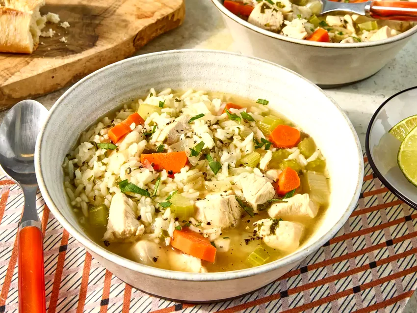 Hearty Chicken and Rice Soup